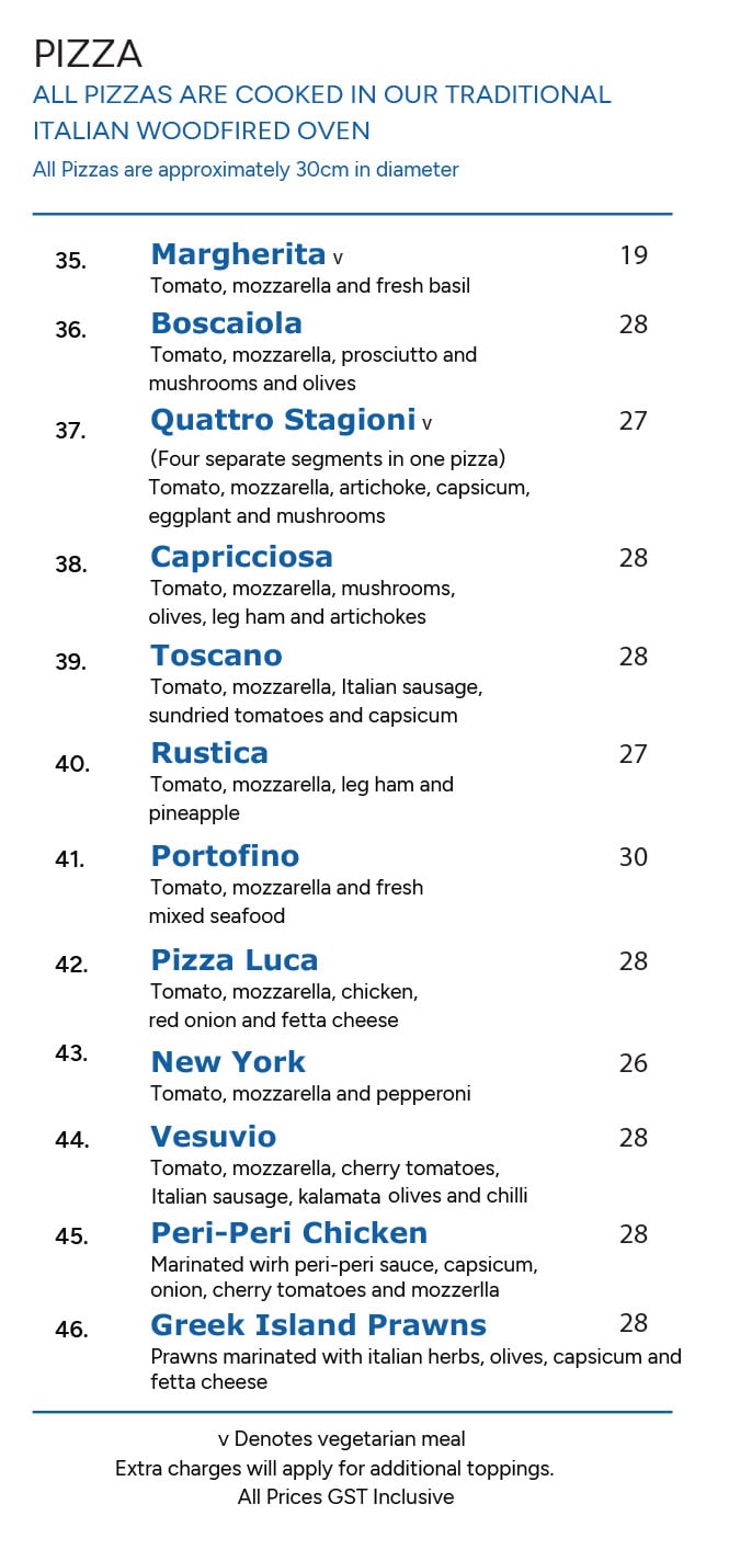 Takeaway Menu