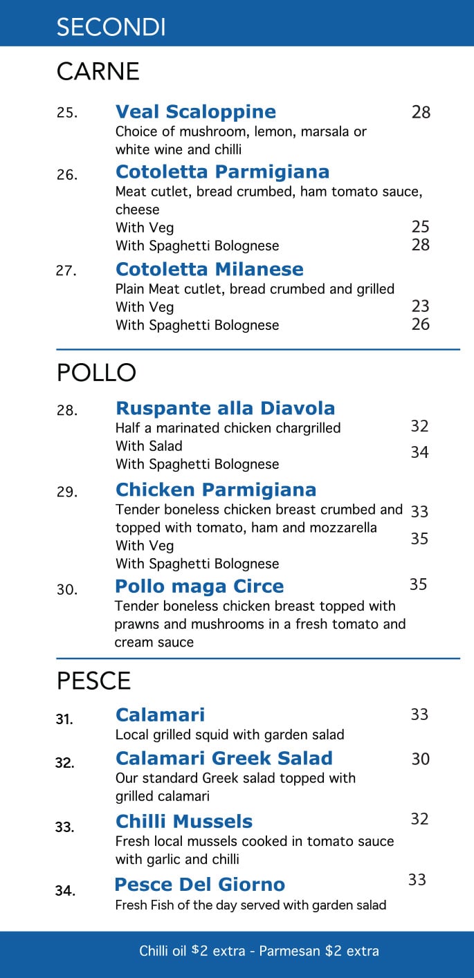 Takeaway Menu